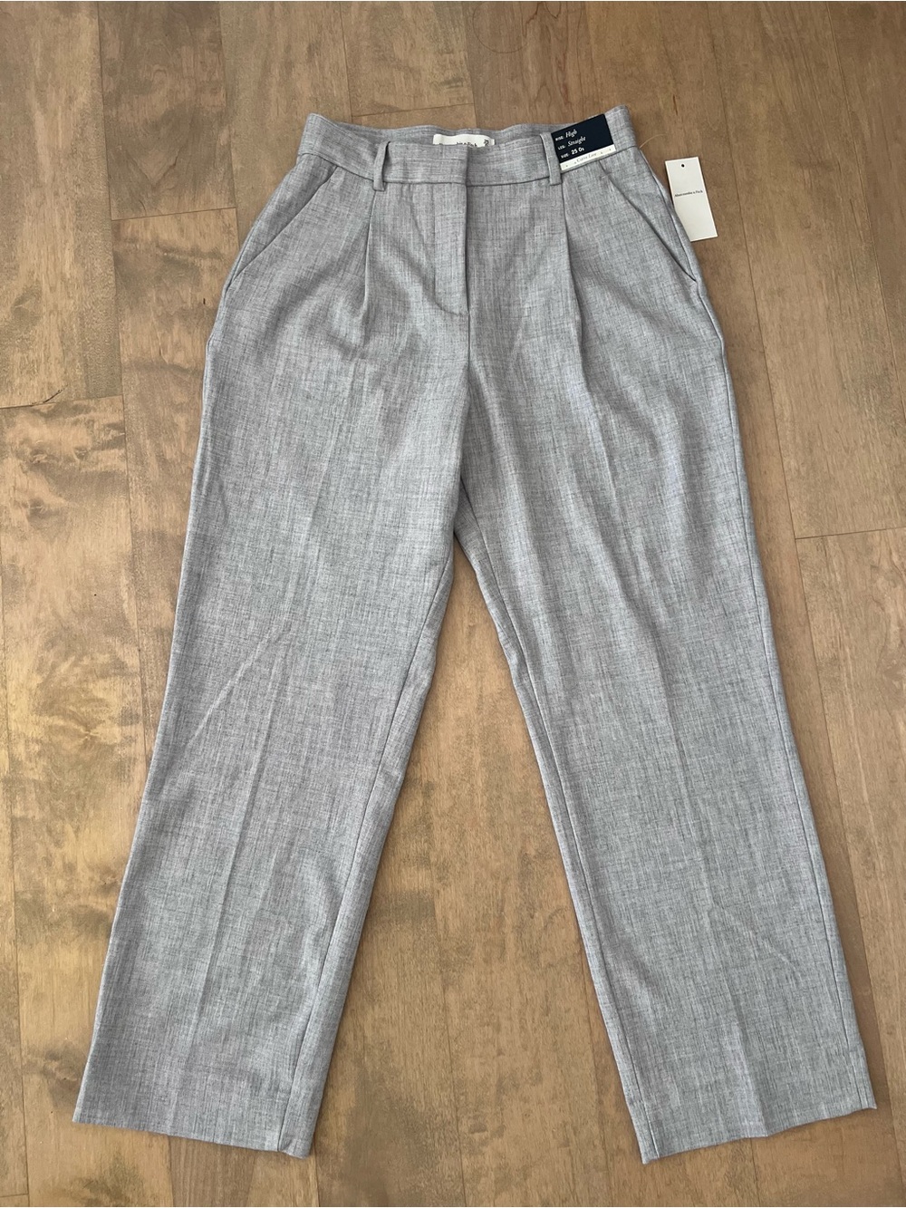 Curve Love A&F Quinn Tailored Straight Pant